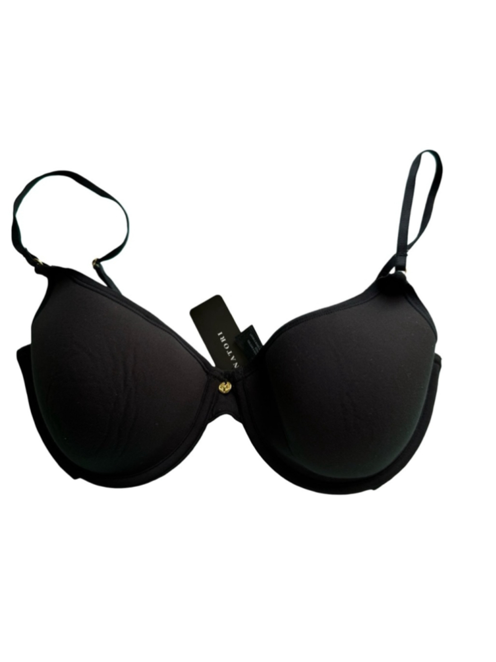 Natori Black Smooth Underwire T-Shirt Bra Size 32D Casual Everyday Supportive - Picture 2 of 7